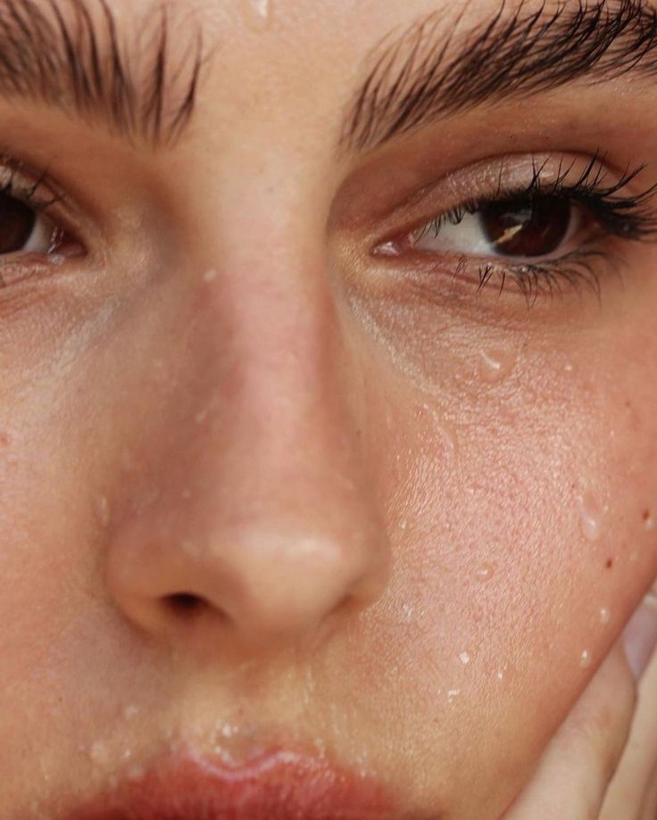 Freshly washed, brushed brows