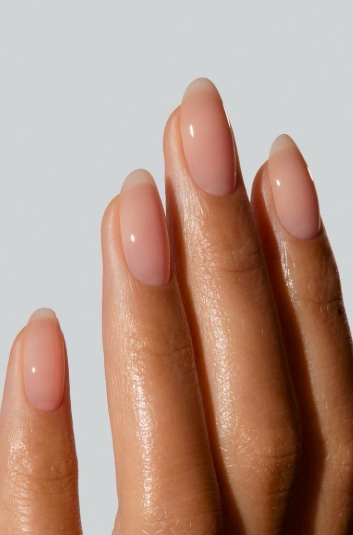 Coconut milk nails, bare hands